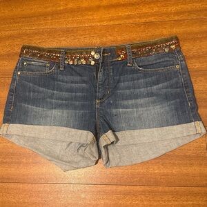 Embellished Denim Women Shorts